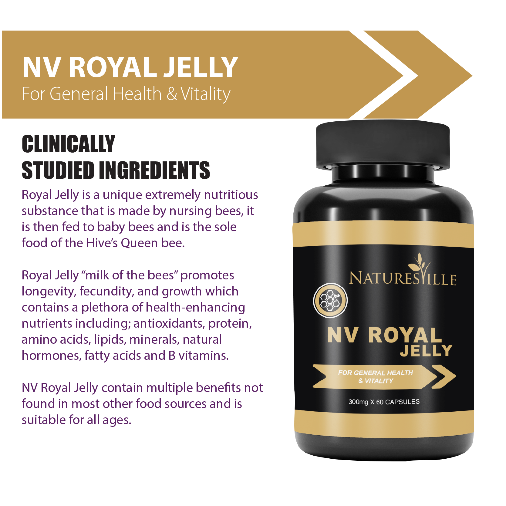 NV Royal Jelly - Natures Ville